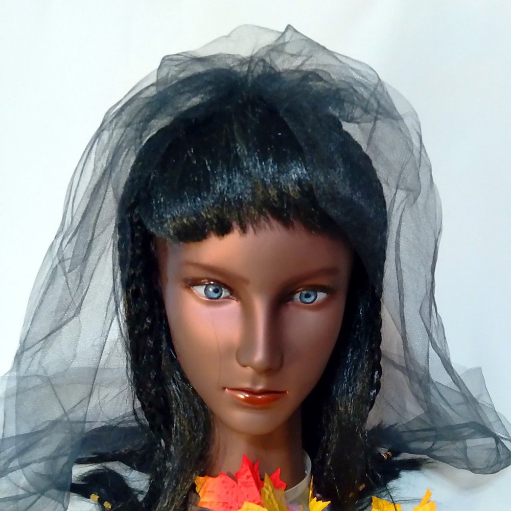 Black Gothic Wedding Veil